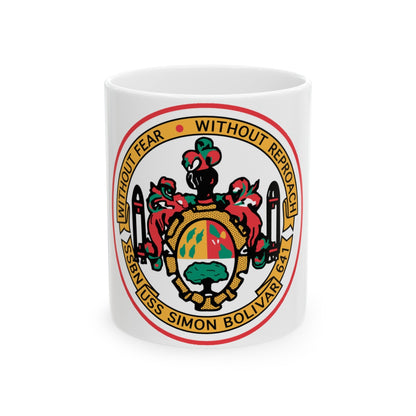 USS Simon Bolivar SSBN 641 (U.S. Navy) White Coffee Mug-11oz-The Sticker Space