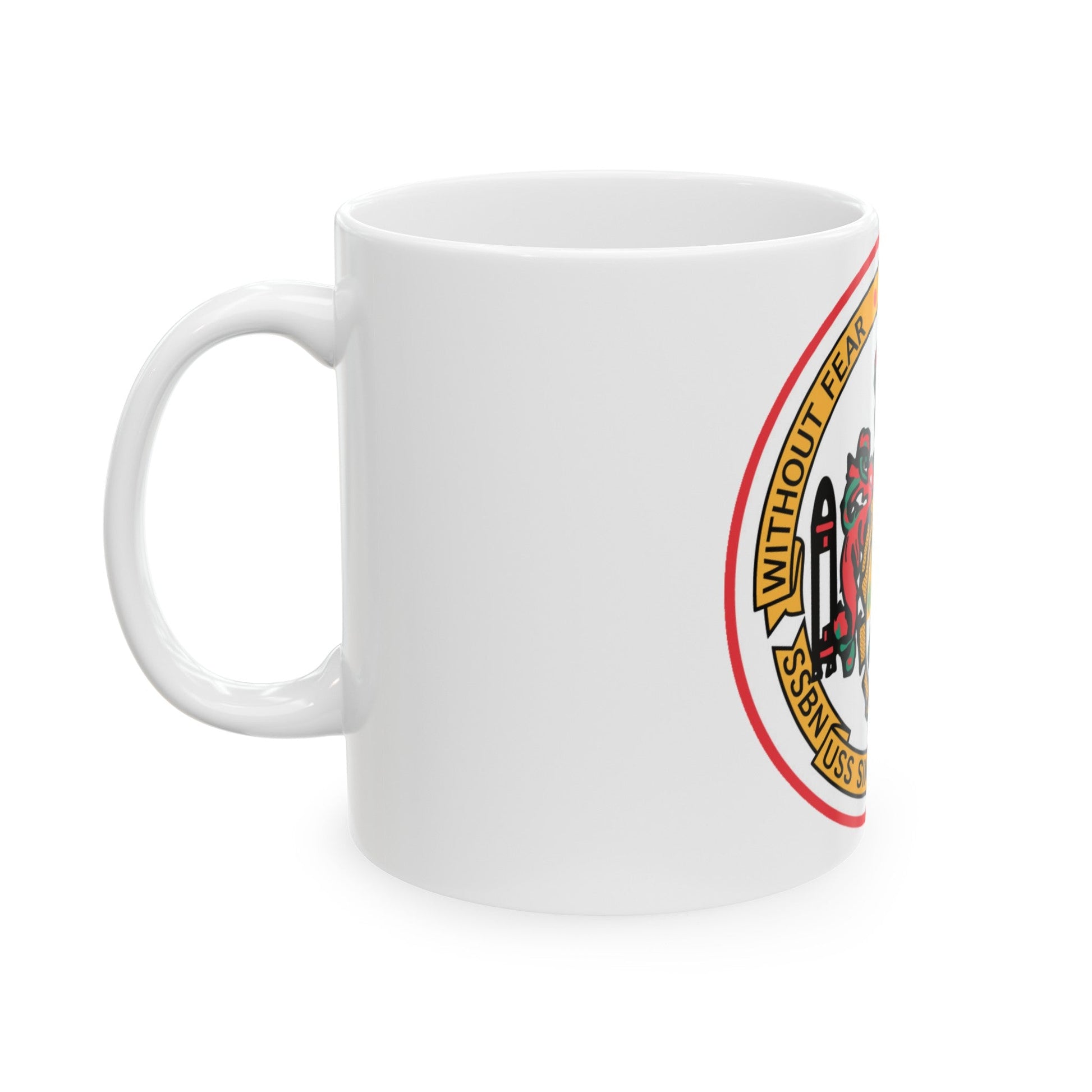 USS Simon Bolivar SSBN 641 (U.S. Navy) White Coffee Mug-The Sticker Space