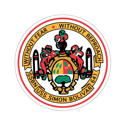 USS Simon Bolivar SSBN 641 (U.S. Navy) STICKER Vinyl Die-Cut Decal 6 Inch - The Sticker Space