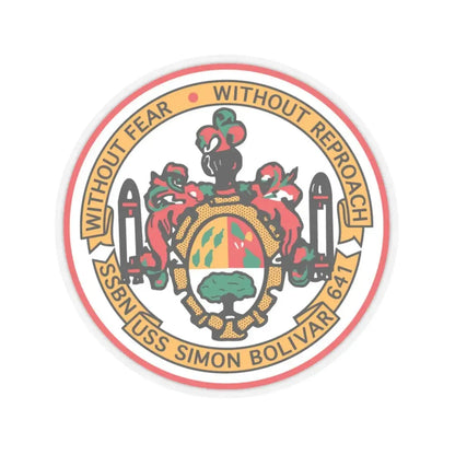 USS Simon Bolivar SSBN 641 (U.S. Navy) STICKER Vinyl Kiss-Cut Decal 6 Inch Transparent - The Sticker Space