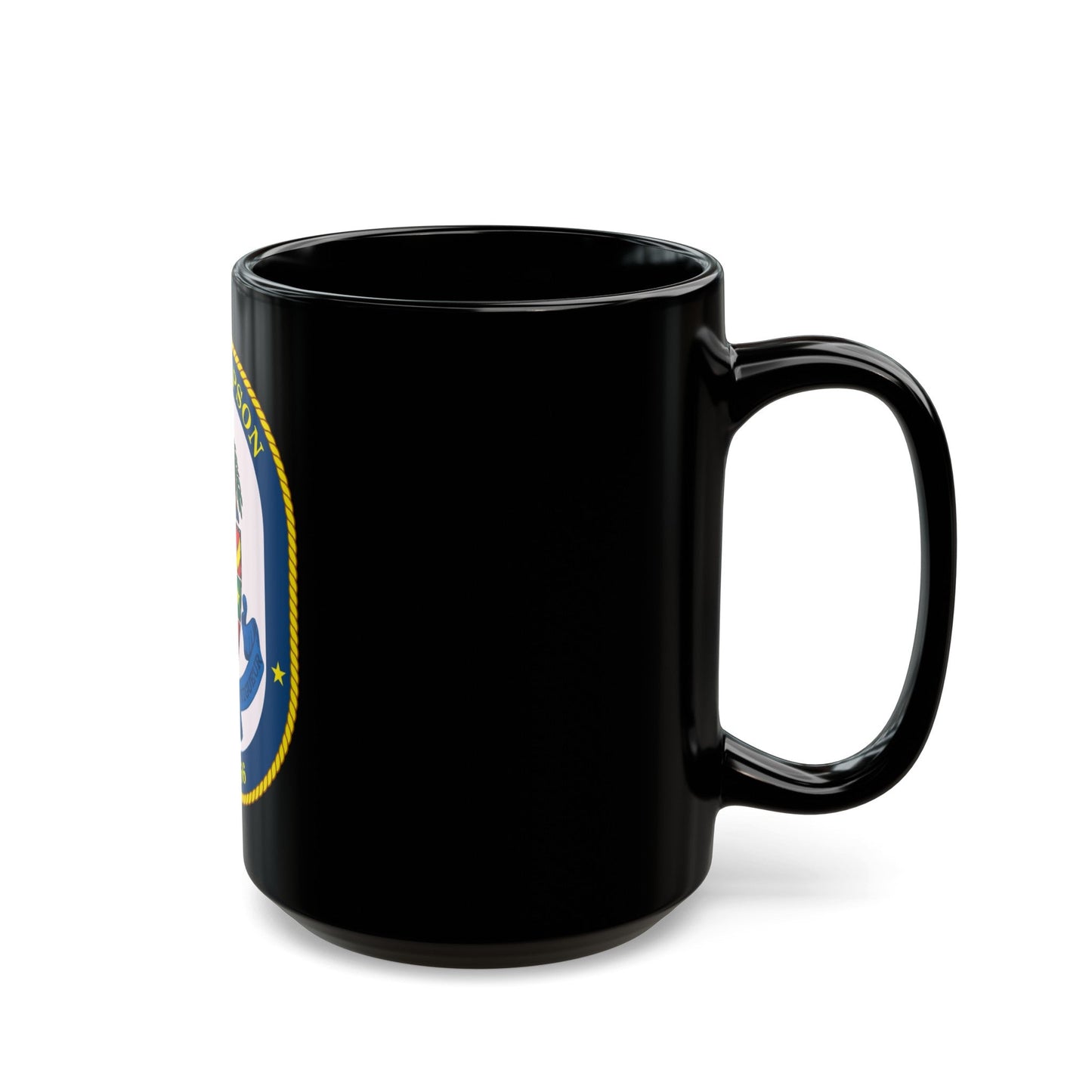 USS Simpson (U.S. Navy) Black Coffee Mug-The Sticker Space