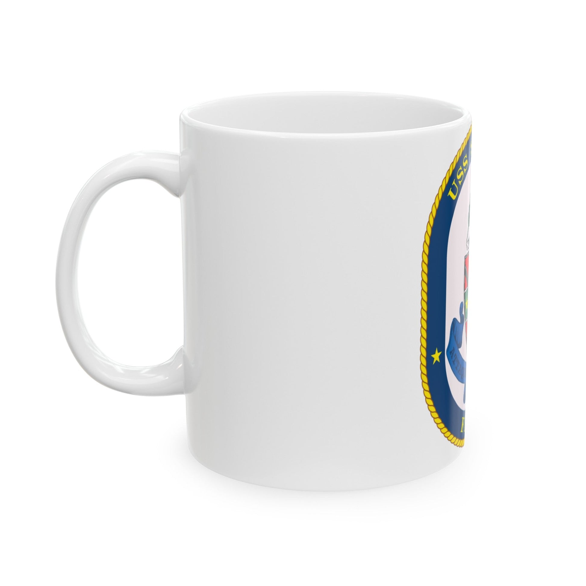 USS Simpson (U.S. Navy) White Coffee Mug-The Sticker Space