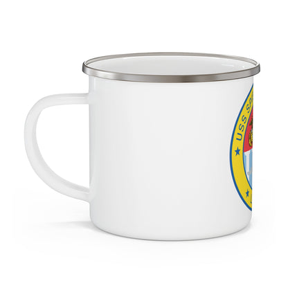 USS Spiegel Grove LSD 32 (U.S. Navy) Enamel Mug 12oz-12oz-The Sticker Space