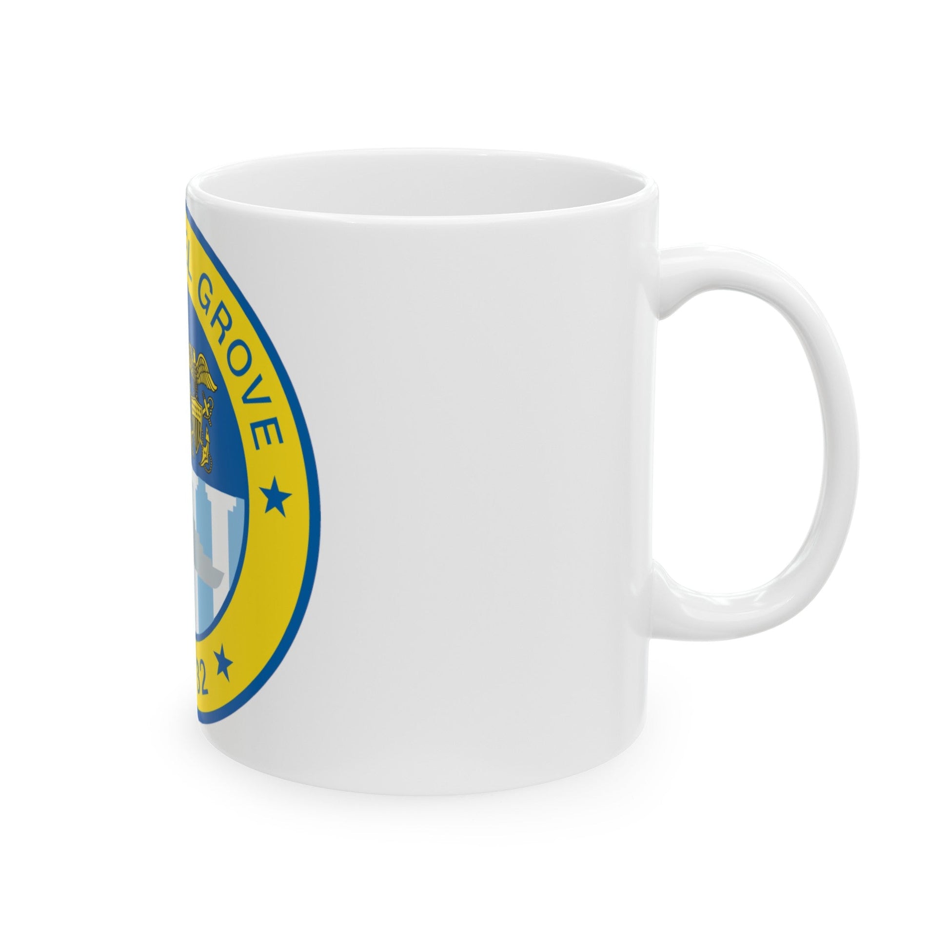 USS Spiegel Grove LSD 32 (U.S. Navy) White Coffee Mug-The Sticker Space