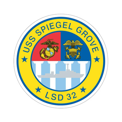 USS Spiegel Grove LSD 32 (U.S. Navy) STICKER Vinyl Die-Cut Decal 4 Inch - The Sticker Space