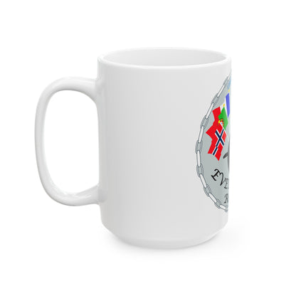USS Springfield Everybody Rows (U.S. Navy) White Coffee Mug-The Sticker Space