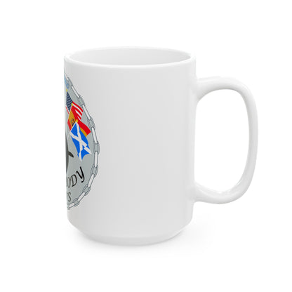 USS Springfield Everybody Rows (U.S. Navy) White Coffee Mug-The Sticker Space