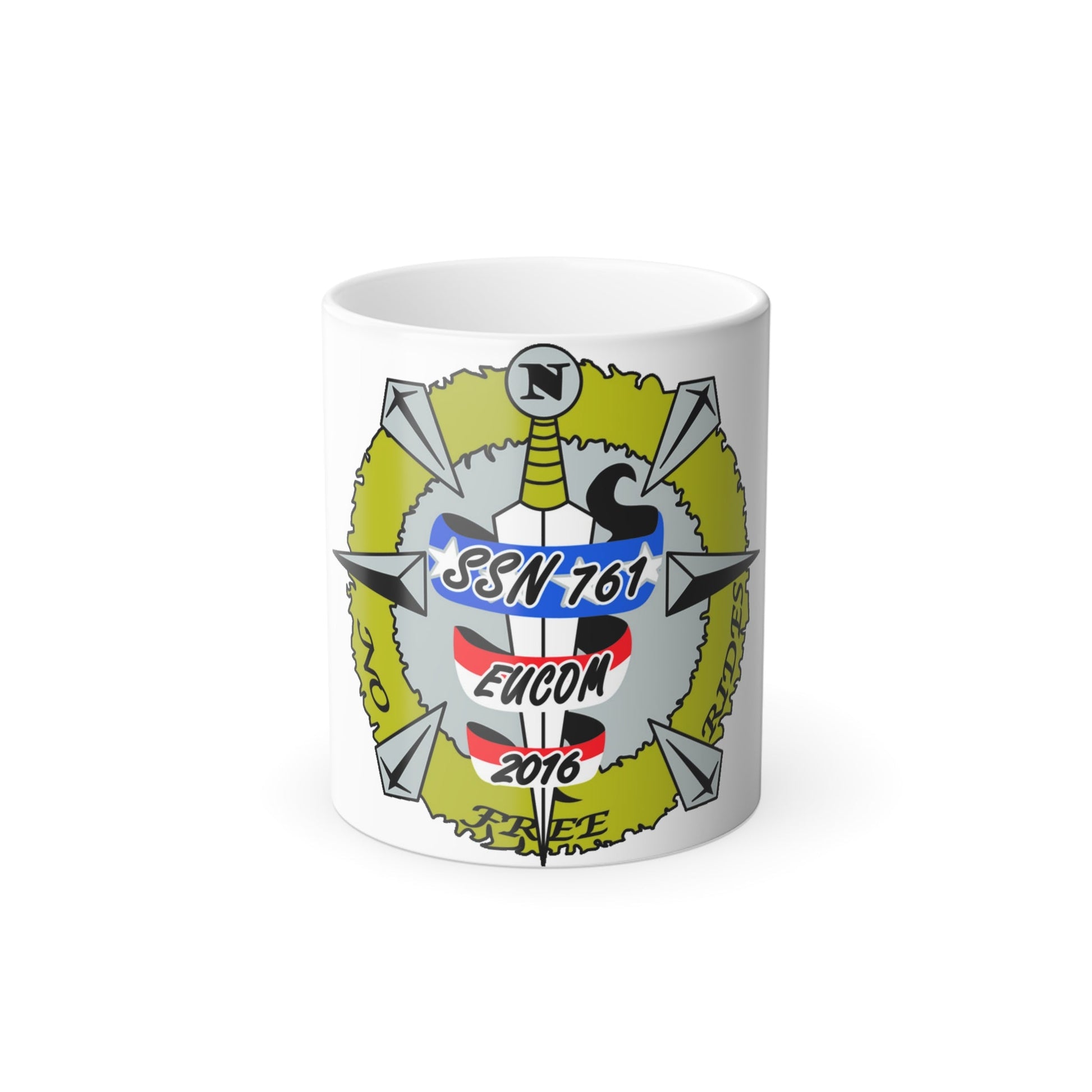 USS Springfield SSN 761 (U.S. Navy) Color Changing Mug 11oz-11oz-The Sticker Space