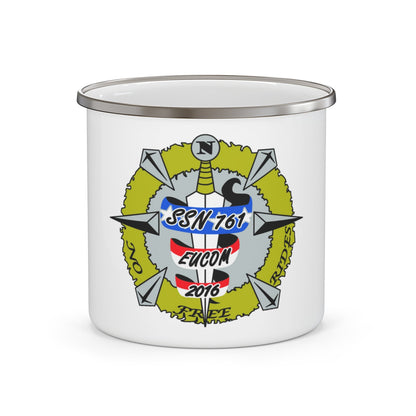 USS Springfield SSN 761 (U.S. Navy) Enamel Mug 12oz-12oz-The Sticker Space