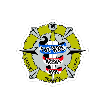 USS Springfield SSN 761 (U.S. Navy) REVERSE PRINT Transparent Die-Cut STICKER 2 Inch Die-Cut Transparent - The Sticker Space