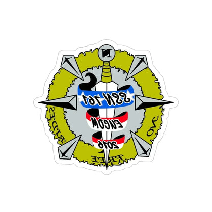 USS Springfield SSN 761 (U.S. Navy) REVERSE PRINT Transparent Die-Cut STICKER 6 Inch Die-Cut Transparent - The Sticker Space