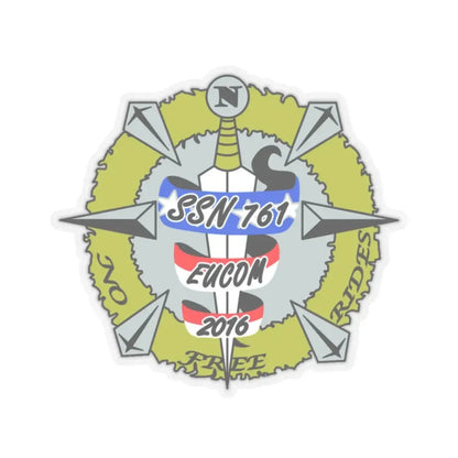USS Springfield SSN 761 (U.S. Navy) STICKER Vinyl Kiss-Cut Decal 2 Inch Transparent - The Sticker Space
