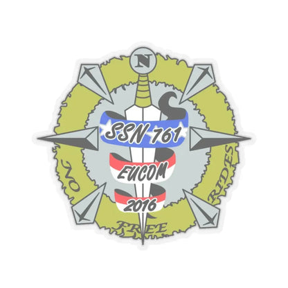 USS Springfield SSN 761 (U.S. Navy) STICKER Vinyl Kiss-Cut Decal 3 Inch Transparent - The Sticker Space