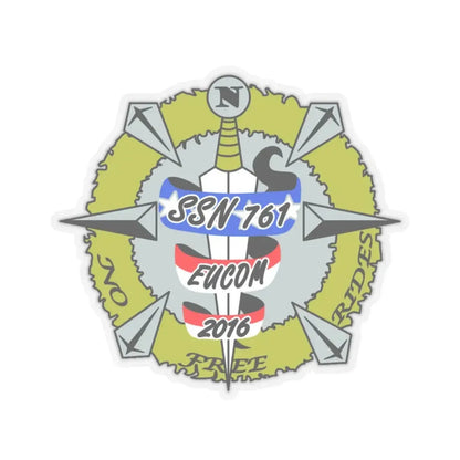USS Springfield SSN 761 (U.S. Navy) STICKER Vinyl Kiss-Cut Decal 4 Inch Transparent - The Sticker Space