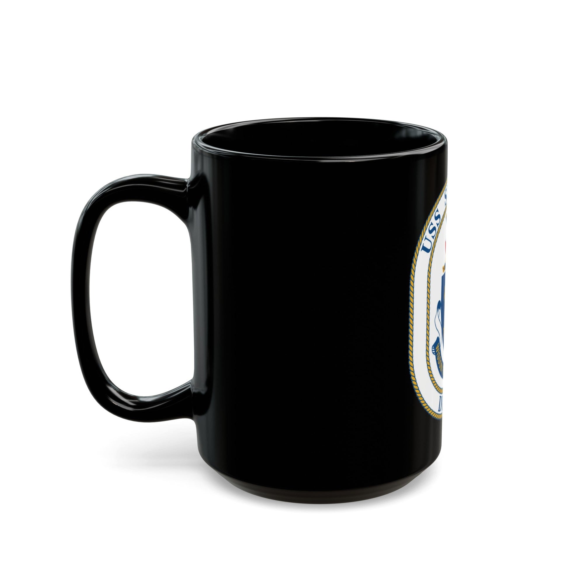 USS Spruance DD 963 (U.S. Navy) Black Coffee Mug-The Sticker Space