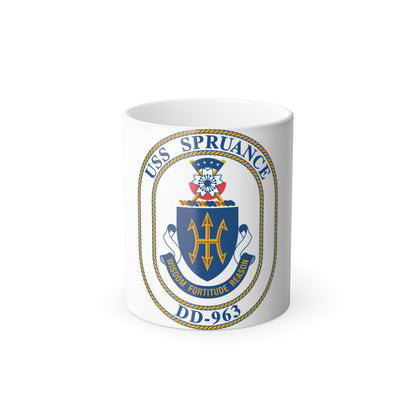 USS Spruance DD 963 (U.S. Navy) Color Changing Mug 11oz-11oz-The Sticker Space