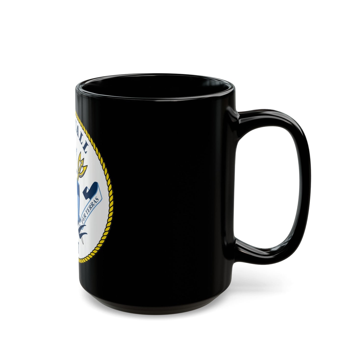 USS Squall PC7 (U.S. Navy) Black Coffee Mug-The Sticker Space