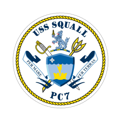 USS Squall PC7 (U.S. Navy) STICKER Vinyl Die-Cut Decal-6 Inch-The Sticker Space