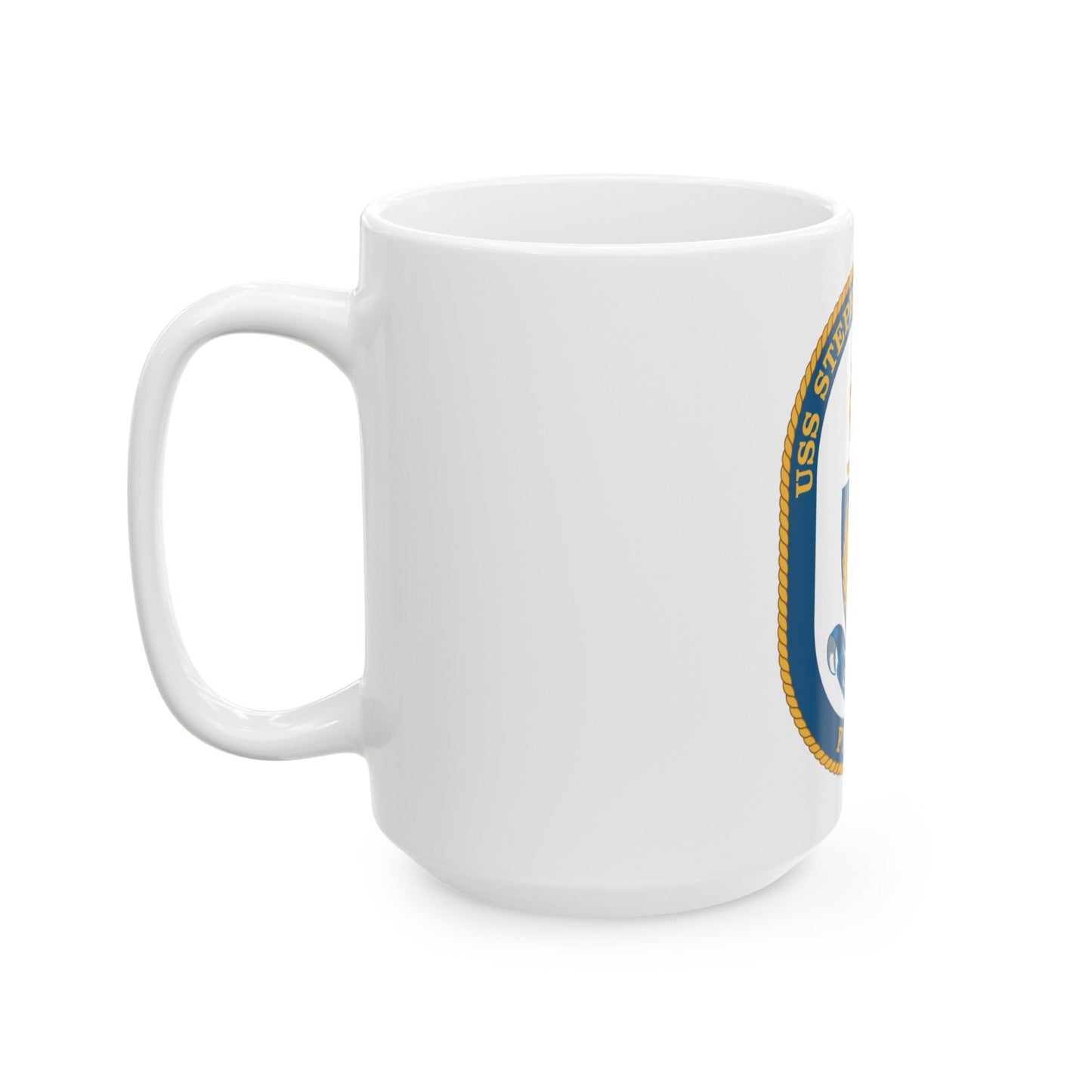 USS Stephen W Groves (U.S. Navy) White Coffee Mug-The Sticker Space