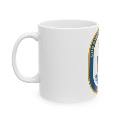 USS Stephen W Groves (U.S. Navy) White Coffee Mug-The Sticker Space