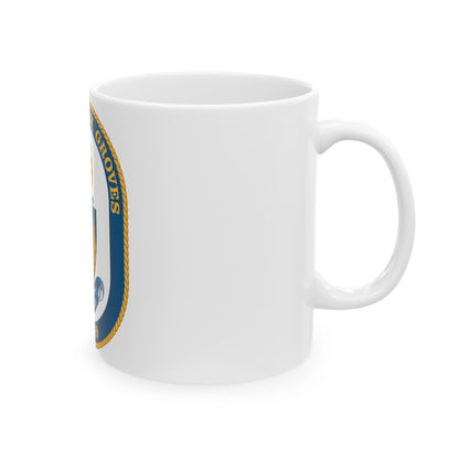 USS Stephen W Groves (U.S. Navy) White Coffee Mug-The Sticker Space