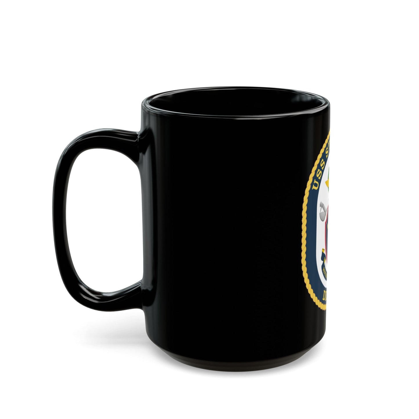 USS Stockdale COA (U.S. Navy) Black Coffee Mug-The Sticker Space