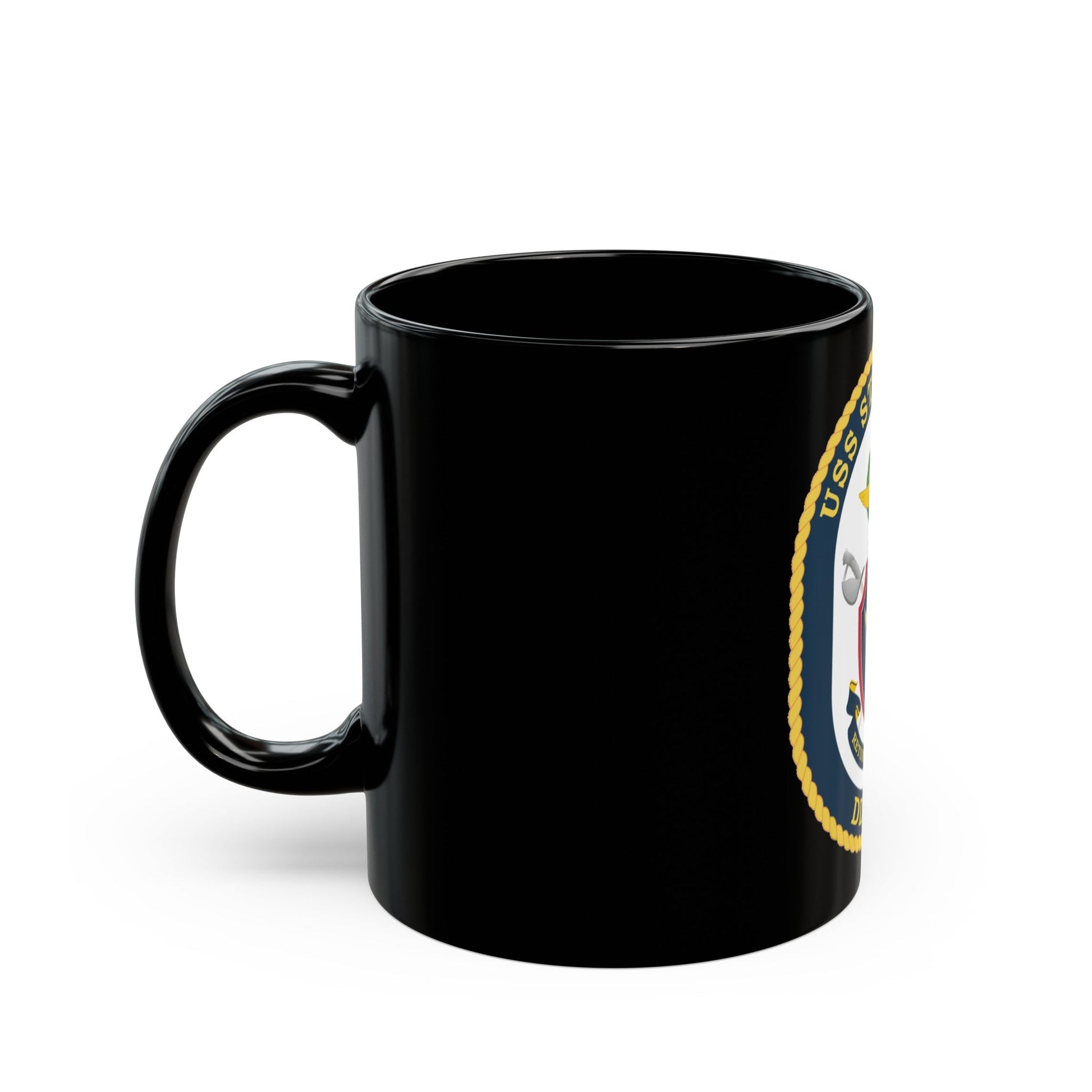 USS Stockdale COA (U.S. Navy) Black Coffee Mug-The Sticker Space