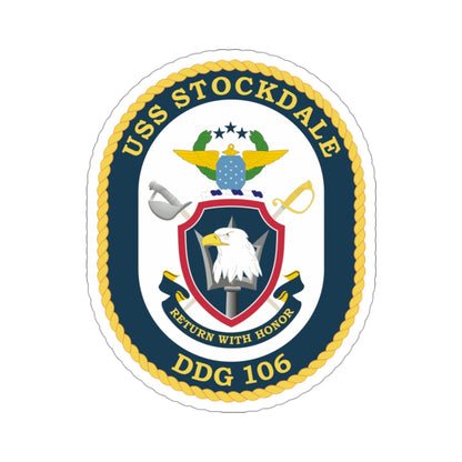 USS Stockdale COA (U.S. Navy) STICKER Vinyl Die-Cut Decal-3 Inch-The Sticker Space