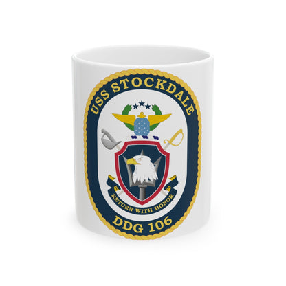 USS Stockdale COA (U.S. Navy) White Coffee Mug-11oz-The Sticker Space