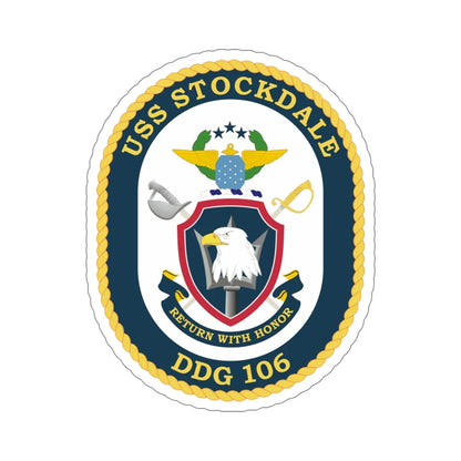 USS Stockdale COA (U.S. Navy) STICKER Vinyl Die-Cut Decal 6 Inch - The Sticker Space
