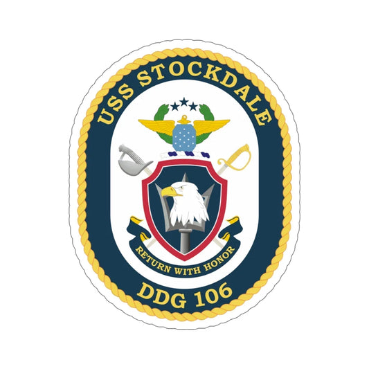 USS Stockdale COA (U.S. Navy) STICKER Vinyl Die-Cut Decal 6 Inch - The Sticker Space
