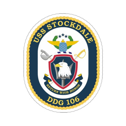 USS Stockdale COA (U.S. Navy) STICKER Vinyl Kiss-Cut Decal 2 Inch White - The Sticker Space