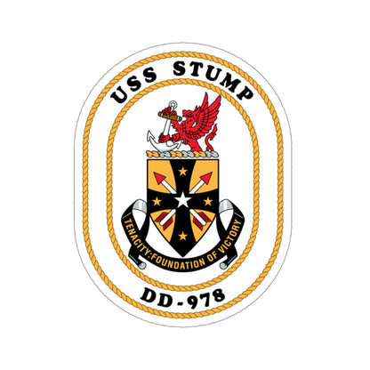 USS Stump DD 978 (U.S. Navy) STICKER Vinyl Die-Cut Decal-4 Inch-The Sticker Space