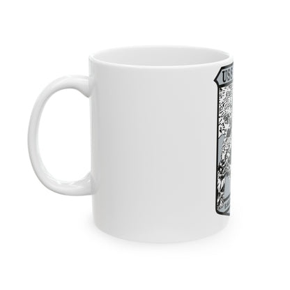 USS Tarawa Eagle Of The Sea LHA 1 BIN 1224 (U.S. Navy) White Coffee Mug-The Sticker Space