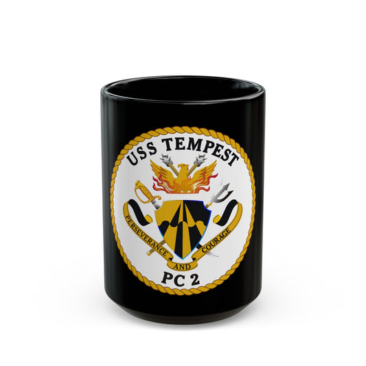 USS Tempest PC 2 (U.S. Navy) Black Coffee Mug-15oz-The Sticker Space