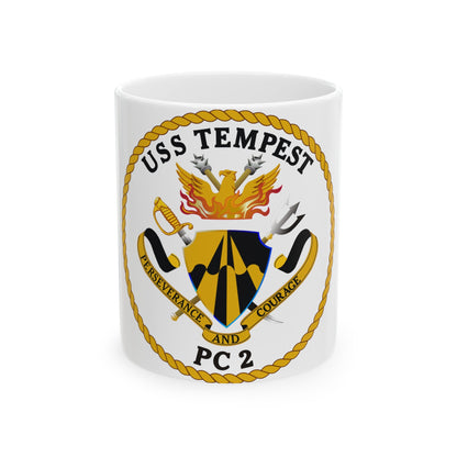 USS Tempest PC 2 (U.S. Navy) White Coffee Mug-11oz-The Sticker Space