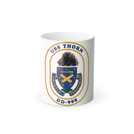USS Thorn DD 988 v2 (U.S. Navy) Color Changing Mug 11oz-11oz-The Sticker Space