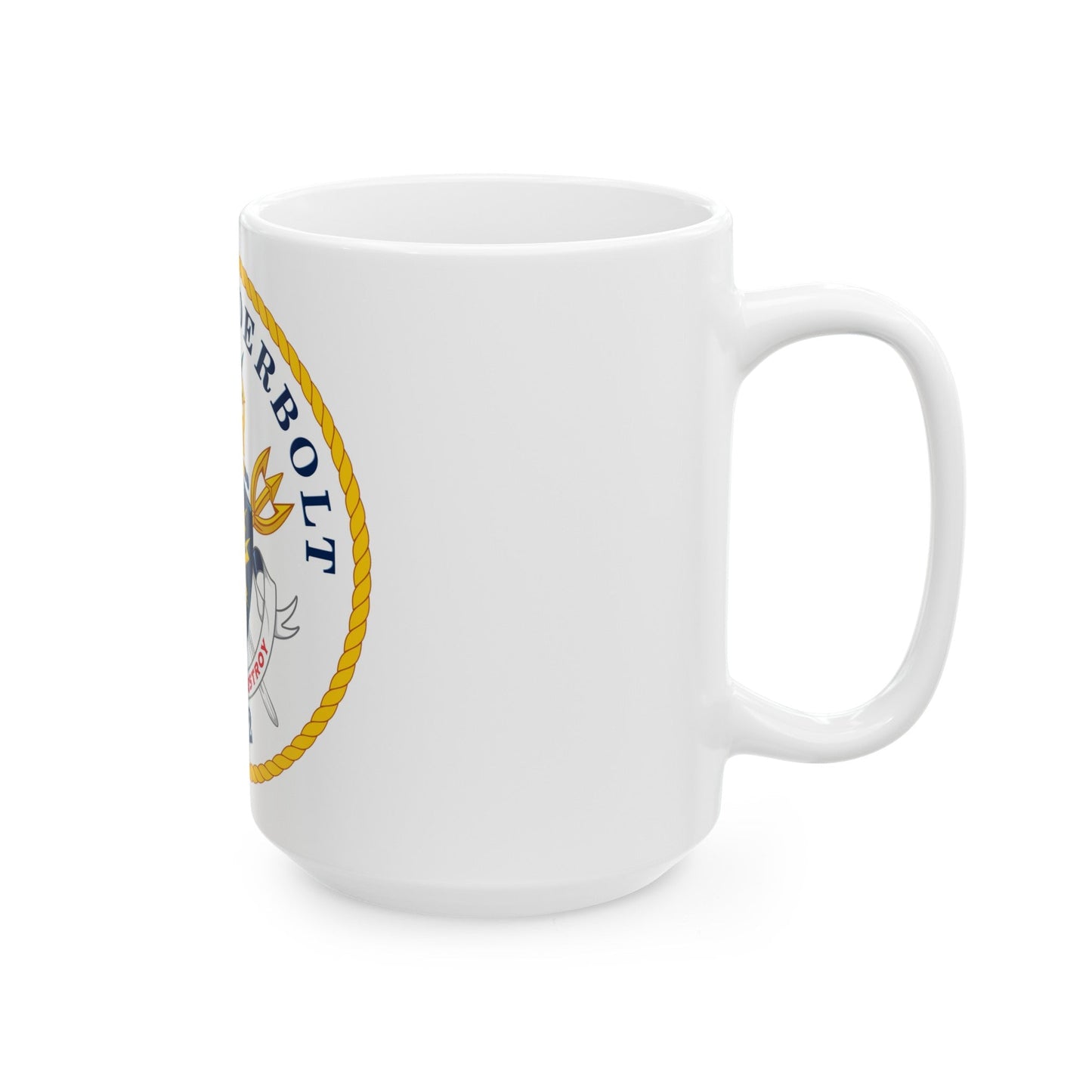 USS Thunderbolt PC 12 (U.S. Navy) White Coffee Mug-The Sticker Space