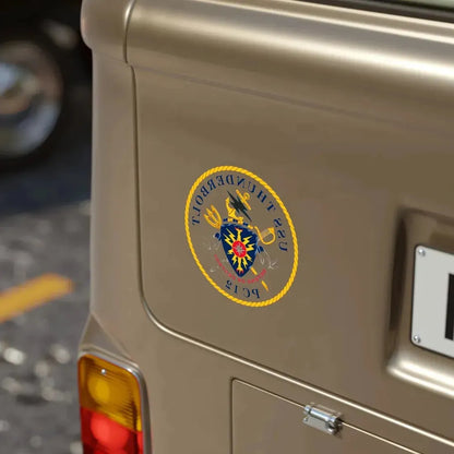 USS Thunderbolt PC 12 (U.S. Navy) REVERSE PRINT Transparent Die-Cut STICKER - The Sticker Space
