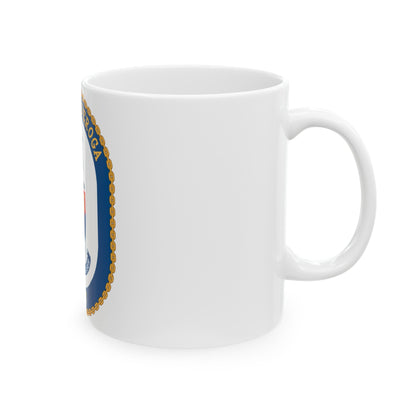 USS Ticonderoga (U.S. Navy) White Coffee Mug-The Sticker Space