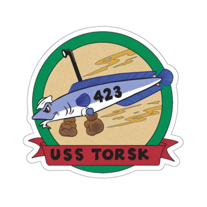 USS TORSK SS 423 (U.S. Navy) STICKER Vinyl Kiss-Cut Decal 2 Inch White - The Sticker Space