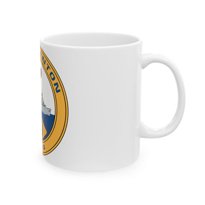 USS Trenton LPD 14 (U.S. Navy) White Coffee Mug-The Sticker Space