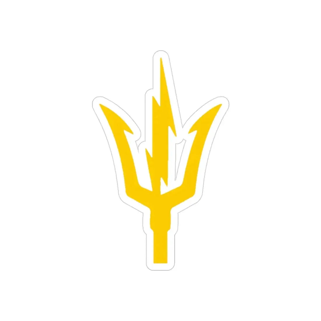 USS TRIPOLI TRIDENT (U.S. Navy) REVERSE PRINT Transparent Die-Cut STICKER 3 Inch Die-Cut Transparent - The Sticker Space