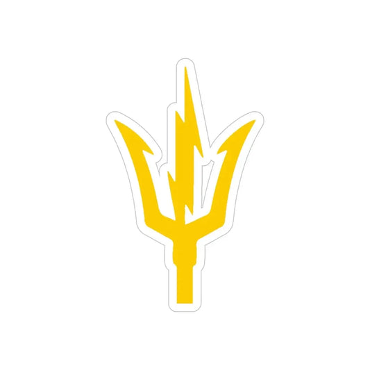 USS TRIPOLI TRIDENT (U.S. Navy) REVERSE PRINT Transparent Die-Cut STICKER 6 Inch Die-Cut Transparent - The Sticker Space