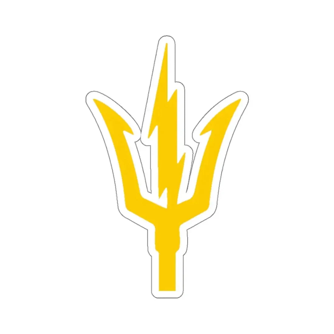 USS TRIPOLI TRIDENT (U.S. Navy) STICKER Vinyl Kiss-Cut Decal 4 Inch White - The Sticker Space