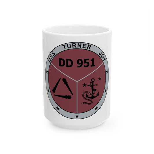 USS Turner Joy DD951 (U.S. Navy) White Coffee Mug-15oz-The Sticker Space