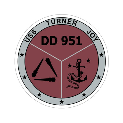 USS Turner Joy DD951 (U.S. Navy) STICKER Vinyl Die-Cut Decal 3 Inch - The Sticker Space