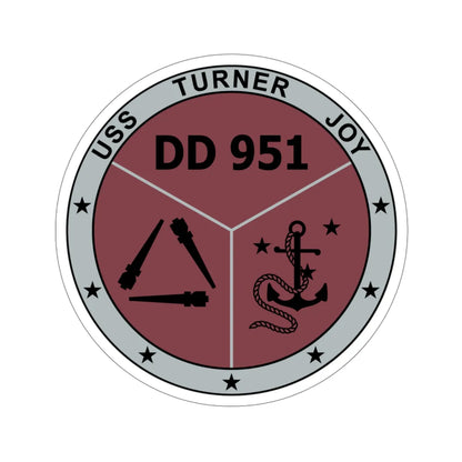 USS Turner Joy DD951 (U.S. Navy) STICKER Vinyl Die-Cut Decal 4 Inch - The Sticker Space