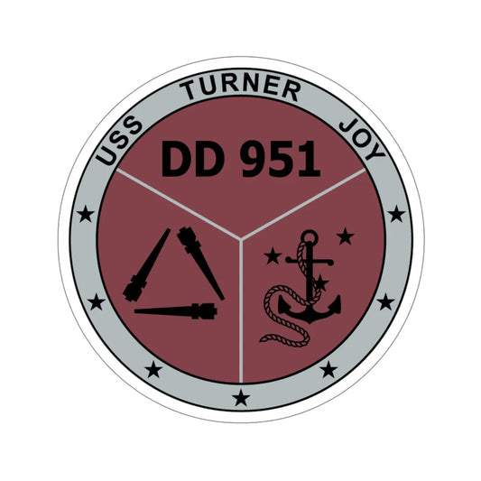 USS Turner Joy DD951 (U.S. Navy) STICKER Vinyl Die-Cut Decal 6 Inch - The Sticker Space