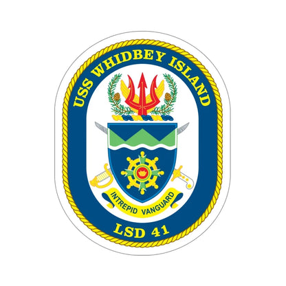 USS Whidbey Island LSD 41 (U.S. Navy) STICKER Vinyl Die-Cut Decal 6 Inch - The Sticker Space